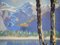 G. Bonavita, Alpine Lake, 1959, Oil on Cardboard, Image 9