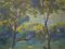 Silvio Travaglia, Euganean Hills, 1920s, Oil on Wood, Framed 9