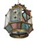 Gilt Copper and Glass Pendant Light with Vitrail Facets, France, Image 13