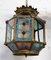 Gilt Copper and Glass Pendant Light with Vitrail Facets, France 14