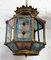 Gilt Copper and Glass Pendant Light with Vitrail Facets, France, Image 14