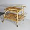 Bamboo Cane Trolley Bar in the Style of Tito Agnoli, 1960s 2
