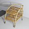 Bamboo Cane Trolley Bar in the Style of Tito Agnoli, 1960s 1
