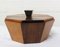 Mid-Century French Bicolor Octogonal Wooden Box, Image 4