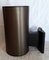 German Cylindrical Brown Anodized and Satin Aluminum Wall Lamp from Hoffmeister, 1980s 2