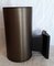 German Cylindrical Brown Anodized and Satin Aluminum Wall Lamp from Hoffmeister, 1980s, Image 2