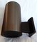 German Cylindrical Brown Anodized and Satin Aluminum Wall Lamp from Hoffmeister, 1980s 3