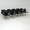EA 108 Leather Swivel Chairs by Charles & Ray Eames, Set of 10 1
