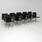 Sedie girevoli EA 108 in pelle di Charles & Ray Eames, set di 10, Immagine 1