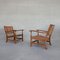 Mid-Century French Rush Armchairs, Set of 2 12