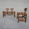 Mid-Century French Oak Guillerme et Chambron Lounge Chairs, Set of 2, Image 14