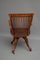 Turn of the Century Mahogany Revolving Desk Chair, Image 3