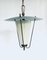 French Pendant Lantern Lamp, 1950s 13