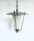 French Pendant Lantern Lamp, 1950s 9