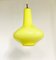 Lámpara colgante de vidrio opalino amarillo de Massimo Vignelli para Venini Murano, Italia, años 50, Imagen 7