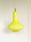 Yellow Opaline Glass Pendant Lamp by Massimo Vignelli for Venini Murano, Italy, 1950s 1