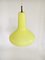 Yellow Opaline Glass Pendant Lamp by Massimo Vignelli for Venini Murano, Italy, 1950s 5