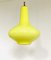 Lámpara colgante de vidrio opalino amarillo de Massimo Vignelli para Venini Murano, Italia, años 50, Imagen 6