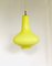 Lámpara colgante de vidrio opalino amarillo de Massimo Vignelli para Venini Murano, Italia, años 50, Imagen 4