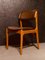 Mid-Century Model 49 Chairs in Teak and Brown Vinyl Upholstery by Erik Buch, Denmark, Set of 6, Image 2