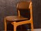 Mid-Century Modell 49 Stühle aus Teak & Braunem Vinyl von Erik Buch, Dänemark, 6er Set 5