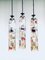Colored Glass Pendant Lamps from Poliarte, Italy, 1950s, Set of 3 16