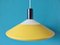 Yellow, Black and White Pendant Lamp by Louis Poulsen, Denmark, 1960s 2
