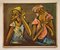 Batu Mathews, Two African Women, Oil on Canvas 1