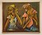 Batu Mathews, Two African Women, Oil on Canvas, Image 1
