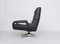 Fauteuil Pivotant Mid-Century en Cuir 2