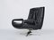 Mid-Century Leather Swivel Lounge Chair 5