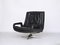 Mid-Century Leather Swivel Lounge Chair 1