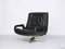 Mid-Century Leather Swivel Lounge Chair, Image 1