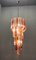 Italian Murano Glass Prism Spiral Chandelier 3