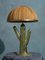 Lampada da tavolo Mid-Century in ottone e bambù, Italia, anni '80, Immagine 1
