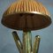 Lampada da tavolo Mid-Century in ottone e bambù, Italia, anni '80, Immagine 4