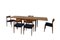 Sedie da pranzo nr. 77 in teak e tavolo allungabile di Niels Otto Møller per J L. Møllers, Danimarca, set di 6, Immagine 1