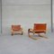 Mid-Century Leather Scacciapensieri Armchairs for Poltronova, Set of 2 3