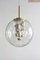 Lámpara de araña Sputnik grande con bola de vidrio de Doria Leuchten, años 60, Imagen 1