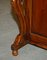 Brown Hardwood Davenport Desk with Carved Legs & Pigeon Drawers 8