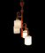 Italienische Mid-Century Orange Opalglas Lampe 8