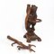 Antique Fruitwood Black Forest Standing Bear Hall Tree and Umbrella Stand, 1890s 16