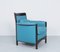 Blue Leather Galaxy Armchairs by Umberto Asnago for Giorgetti, 1990s, Set of 3, Image 15