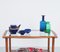 Vintage Wooden Serving Trolley with Glass, 1950s, Image 5