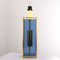 Italian Lamp Base in Blue Glass with Satin Brass Frame, 1970s, Image 5