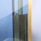 Italian Lamp Base in Blue Glass with Satin Brass Frame, 1970s, Image 11