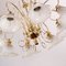 Vintage Italian Polished Gold Plated Brass Murano Glass and Swarovski Crystal Chandelier, 1960s, Image 6