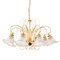 Vintage Italian Polished Gold Plated Brass Murano Glass and Swarovski Crystal Chandelier, 1960s, Image 1