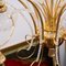 Lampadario vintage in ottone placcato in oro e cristallo Swarovski, Italia, anni '60, Immagine 10