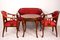 Viennese Secession Art Nouveau Coffee Table, Chairs and Bench, Austria, 1900s, Set of 6 2